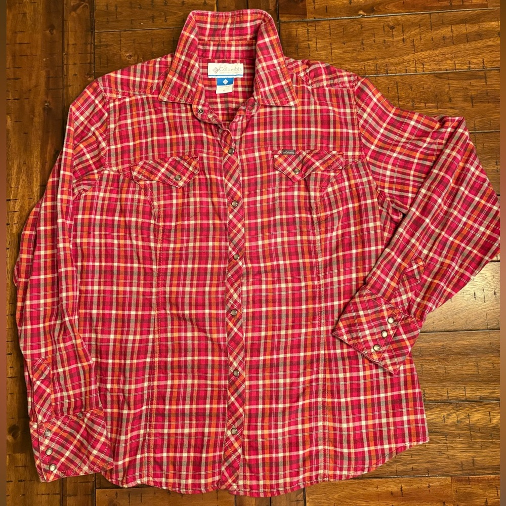 Columbia Ladies Western Cut Soft Flannel - Size XL - Cowgirl, Gorpcore, Outdoors